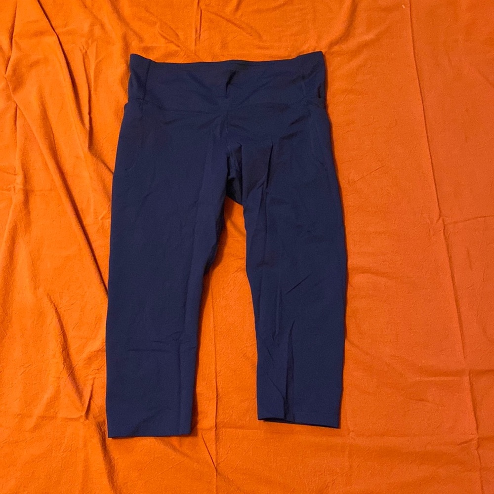 1/4 length navy blue legging